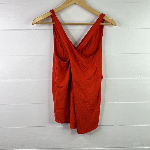 BANANA REPUBLIC Orange Twisted Racerback V Neck Tank Top Size XS - Picture 2 of 8